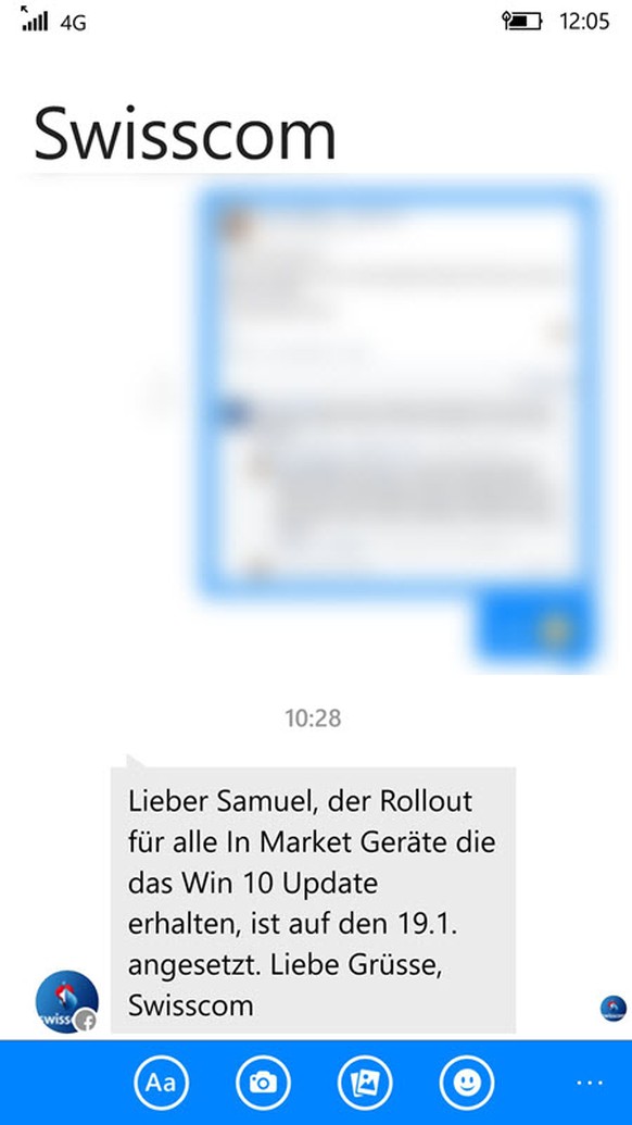 Die Auskunft von Swisscom ist mit einer Portion Vorsicht zu geniessen. Es wäre nicht das erste Mal, dass der Kundendienst eines Mobilfunkanbieters nicht auf dem neuesten Stand ist oder versehentlich e ...