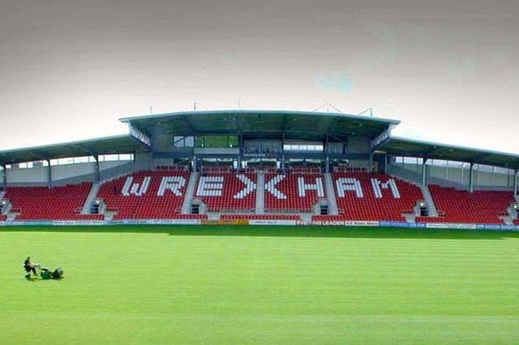 Das heutige Stadion&nbsp;«Racecourse Ground» in Wrexham.