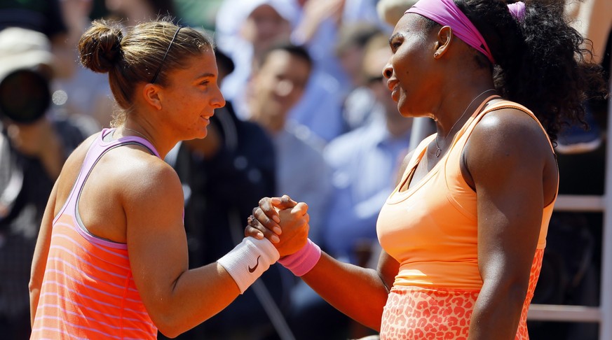 Sara Errani musste Serena Williams nach dem Viertelfinal gratulieren.