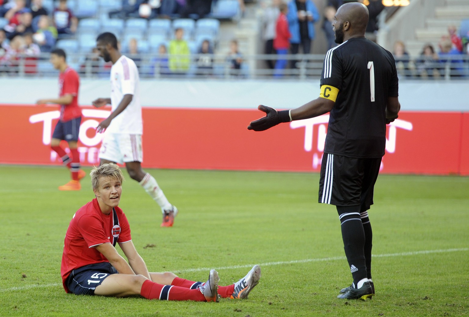 Fast hätte er sein Länderspieldebüt mit einem Tor gekrönt: Der 15-jährige Martin Ödegaard.