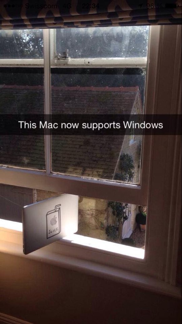 Mac unterstützt jetzt Windows.