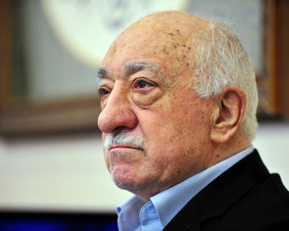 FILE - In this Sunday, July 17, 2016 file photo, Islamic cleric Fethullah Gulen speaks to members of the media at his compound, in Saylorsburg, Pa. In a dispute between NATO allies, Turkey demands tha ...