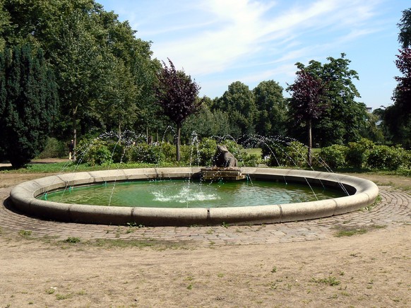 Brunnen im Carlisle Park beim Bahnhof