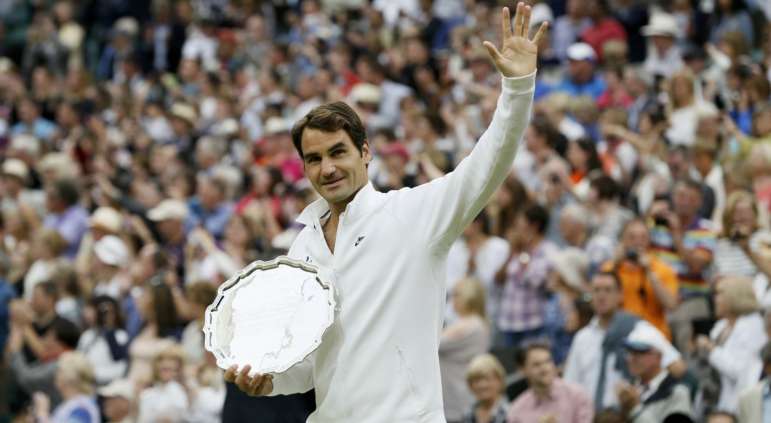 Nicht zufrieden mit dem Silberteller: Aber wird Roger Federer je wieder eine Grand-Slam-Trophäe hochstemmen?