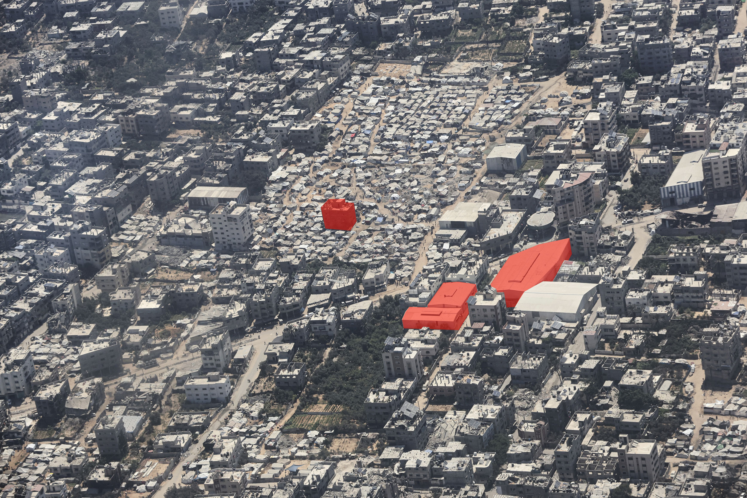 Zeltstadt in Gaza-Stadt