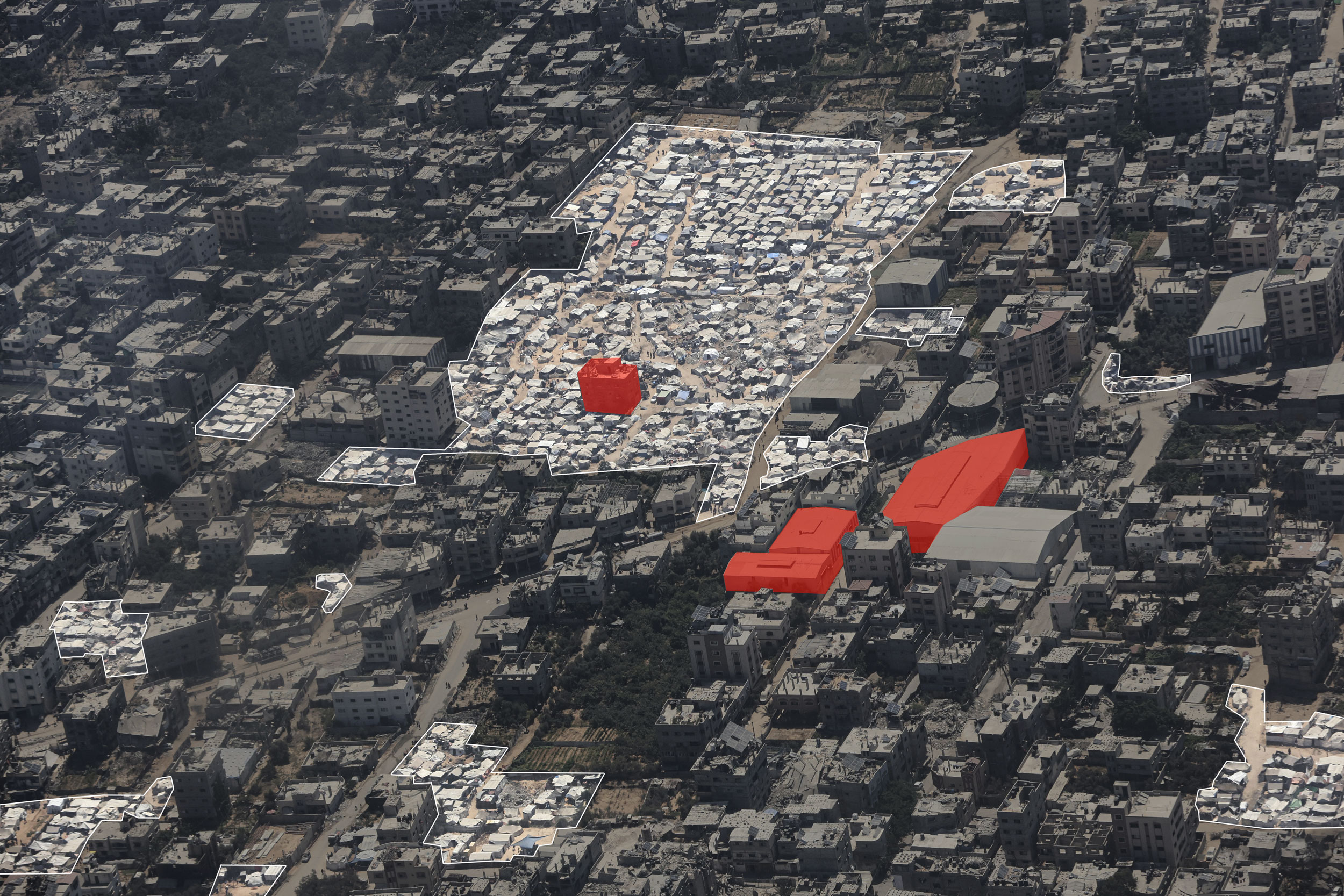 Zeltstadt in Gaza-Stadt