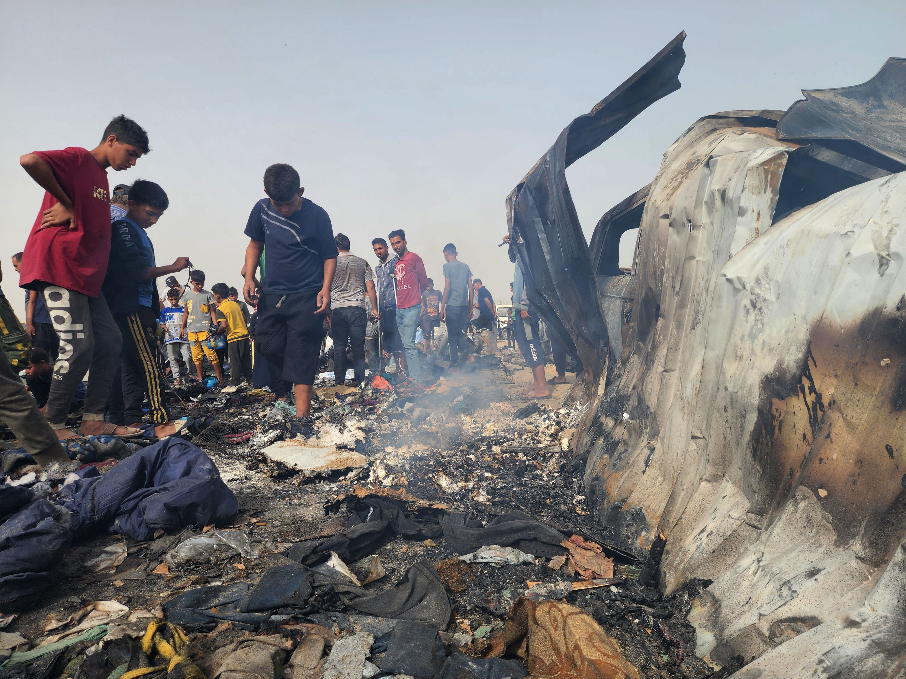 Tel Al-Sultan nach dem israelischen Angriff