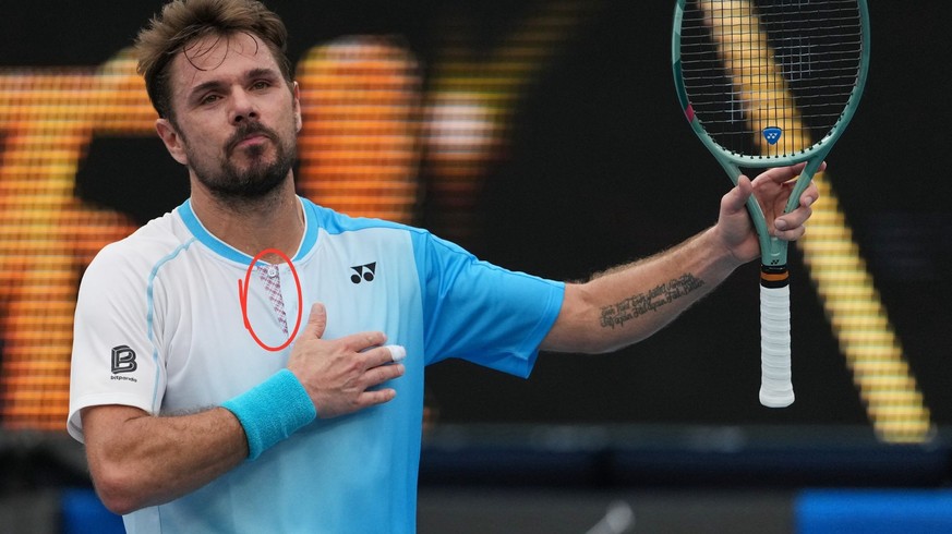 Un détail sur le t-shirt de Wawrinka peut impressionner ses adversaires