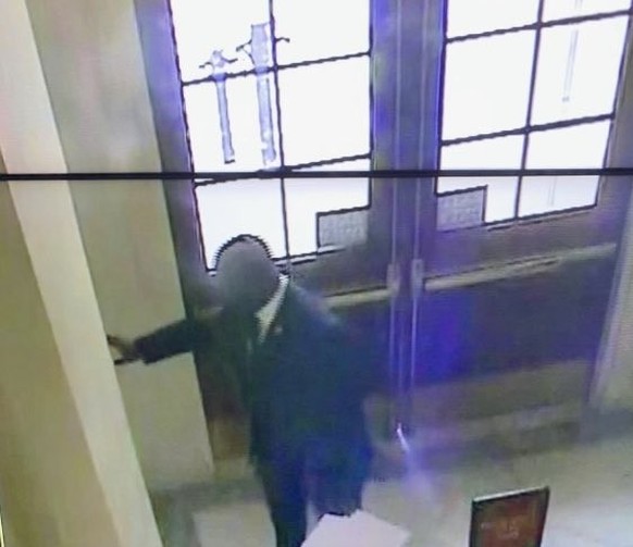 La caméra de surveillance qui a révélé l'affaire.