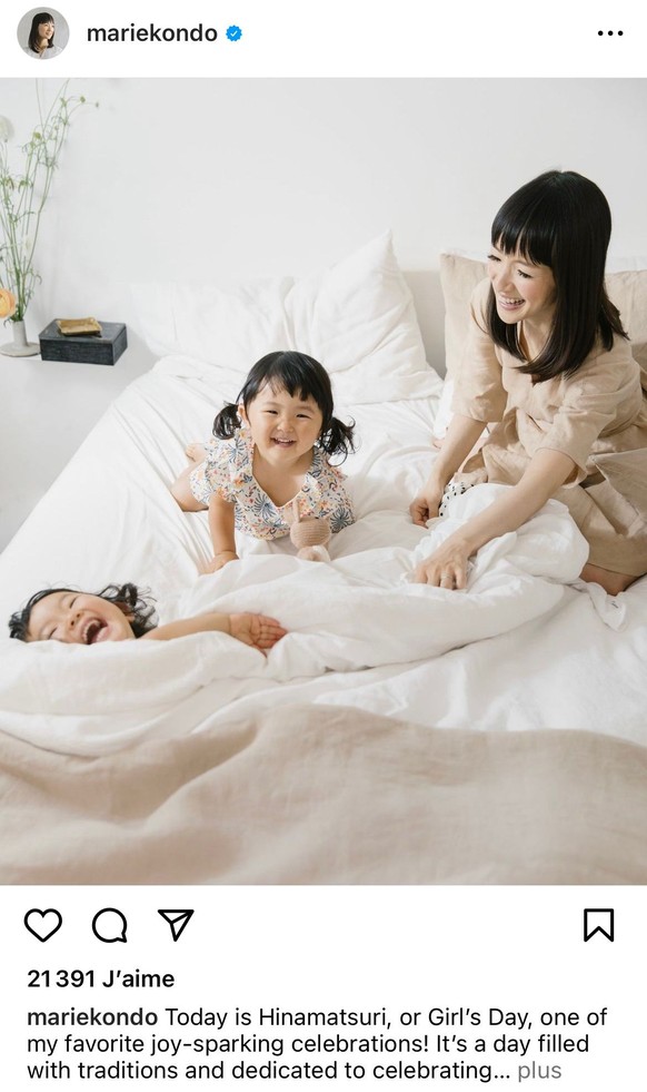 Marie Kondo et ses enfants