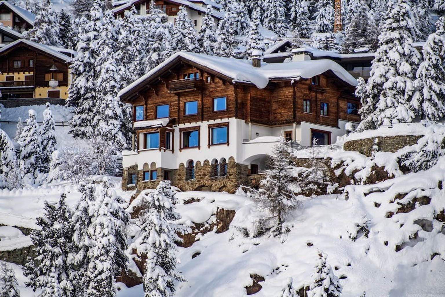 le chalet de Peter Spuhler à Saint-Moritz.