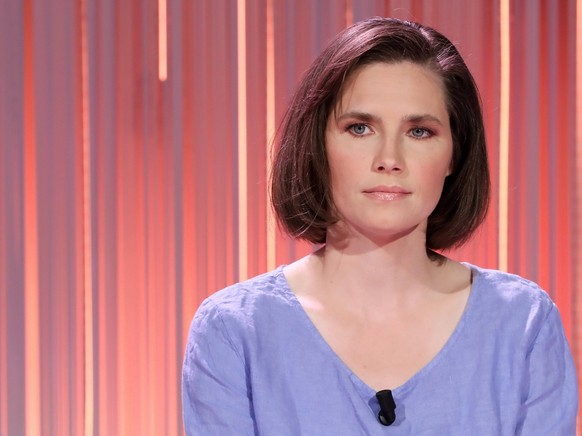 Rome, Rai ex Teulada studios, TV broadcast Five minutes . In the photo: Amanda Knox PUBLICATIONxNOTxINxITA Copyright: xMarcoxProvvisionatox/xipa-agencyx/xMarcoxProvvisionatox IPA_Agency_IPA47034331
