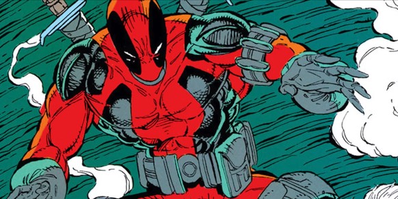 La première apparition de Deadpool dans le numéro The New Mutants #98 en 1991.