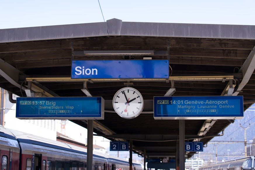 La gare de Sion est particulièrement concernée par la diminution des trains spéciaux de fans, après les matchs le soir.