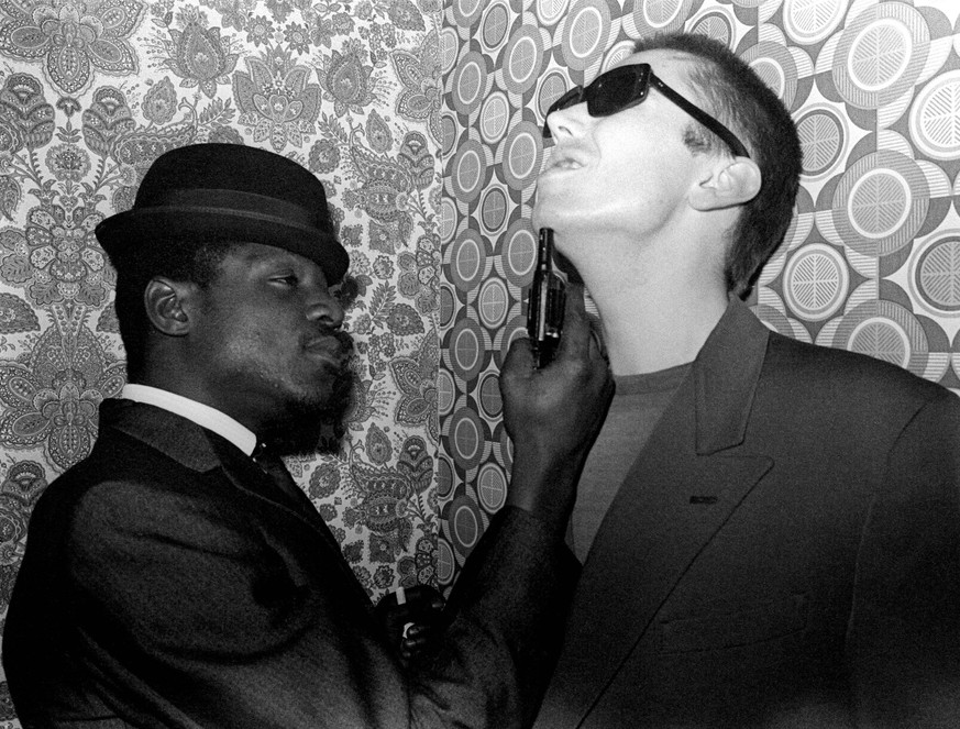 Neville Staple (left) and Jerry Dammers (right) of The Specials by Chalkie Davies.

It was shot in 1980 during the sessions for the band&amp;#039;s second album, More Specials. The distinctive pattern ...