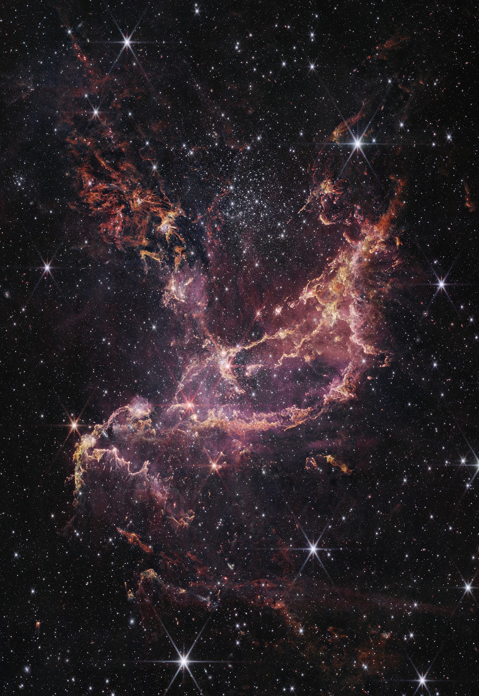 L&#039;amas ouvert NGC 346 immortalisé par James Webb.