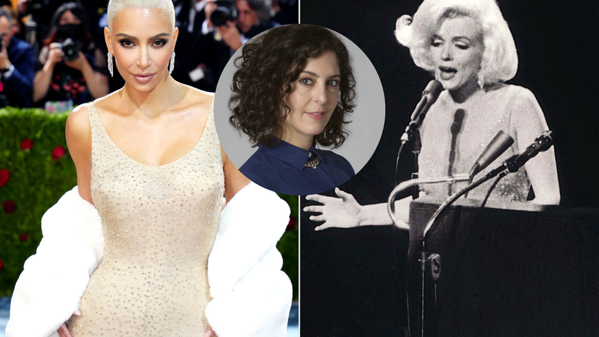 Kim Kardashian semble avoir pompé l'air de pas mal de monde pour pouvoir stopper sa respiration quelques secondes dans la robe de Marilyn Monroe.