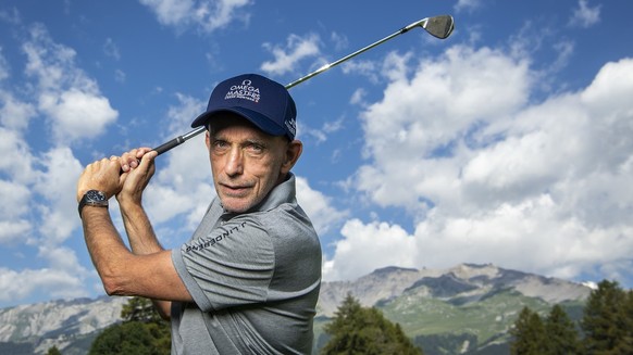 Yves Mittaz, directeur du tournoi de l&#039;European Masters de Golf pose le mercredi 11 aout 2021 a Crans-Montana. L&#039;Omega European Masters de golf de Crans-Montana se deroulera en 2021 pour la  ...