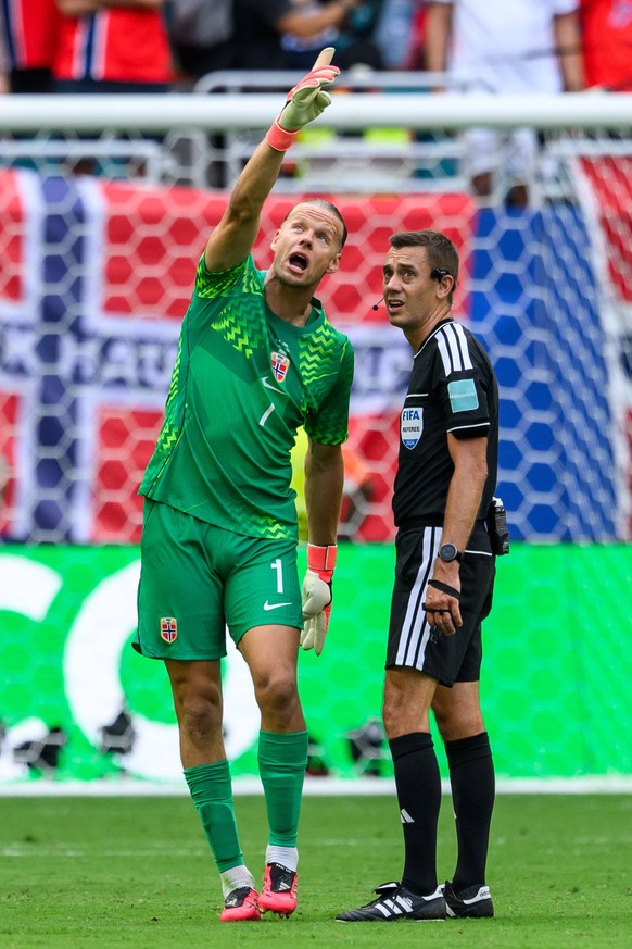 260711 goalkeeper orjan Nyland of Norway after 1-1 during the FIFA World Cup, WM, Weltmeisterschaft, Fussball 2026 quarter-final football match between Norway and England on July 11, 2026 in Miami. Ph ...