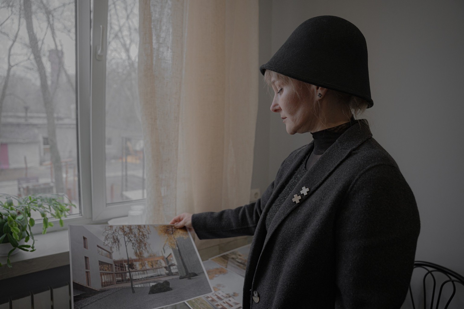 Resident Sergiy Yukovsky sits on a bed in his room at a shelter for senior citizens in Kharkiv on March 26, 2025, amid the Russian invasion of Ukraine. The war has disproportionately affected Ukraine& ...