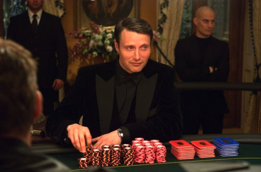 Mads Mikkelsen, alias Le Chiffre, dans Casino Royale (2006).