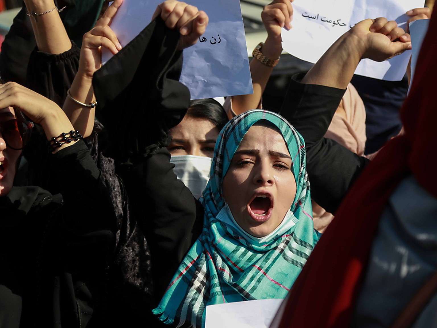 Les manifestations faites par des femmes deviennent courantes en Afghanistan. 
