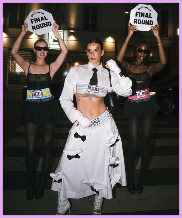 Joana Bender à la Fashion Week de Paris.