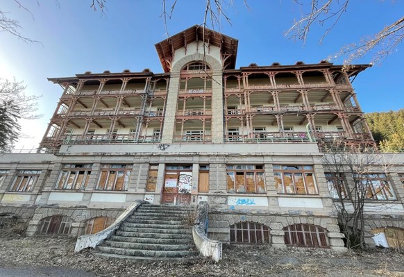 La sanatorium des Chamois, à Leysin, dans le canton de Vaud.