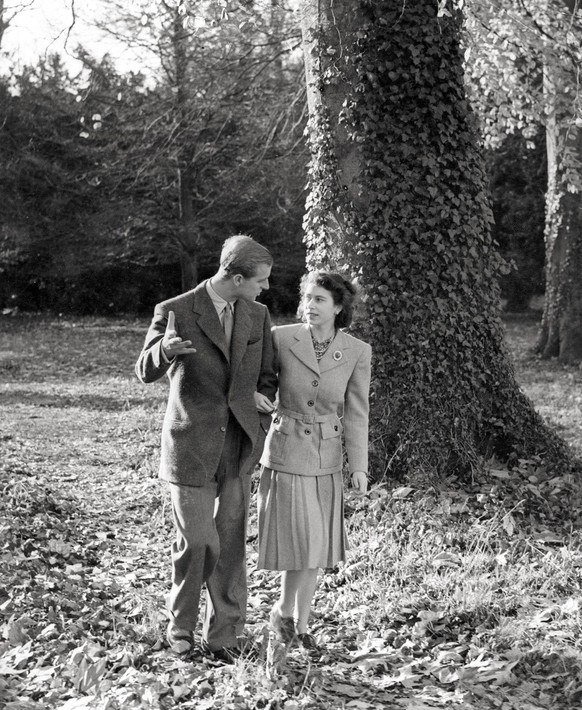 Le couple en novembre 1947.