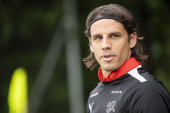 Die Schweizer Fussballnationalmannschaft mit Torhueter Yann Sommer beim Training am Dienstag, 13. Juni 2023 in Tenero. Die Schweizer Fussballnationalmannschaft absolviert im Hinblick auf die Euro 2024 ...