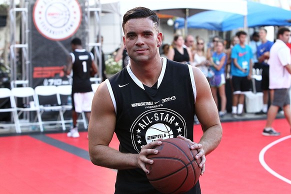 LOS ANGELES, CA - AUGUST 07: Actor Mark Salling attends the ESPNLA All Star Celebrity Basketball Game Kick Off to the 2015 Nike Basketball 3ON3 Tournament Presented By NBC4 Southern California at L.A. ...
