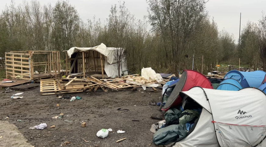 Un camp de migrant évacué dans le Pas-de-Calais ce jeudi 30 novembre 2023