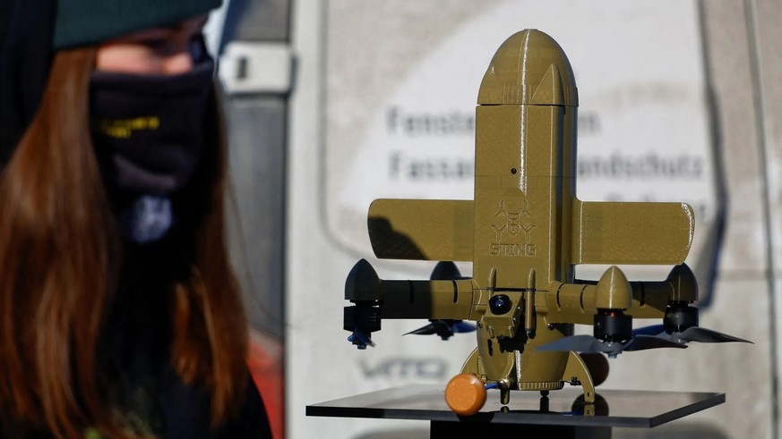 Un drone intercepteur Sting (photo d'archive): ce modèle est utilisé pour se défendre contre les drones d'attaque.