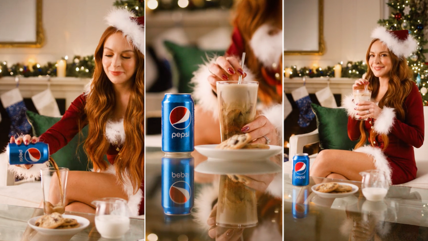 Dans une pub, Lindsay Lohan mélange du lait et du Pepsi. L'actrice de 36 ans essaie ensuite de faire croire que cette mixture n'est pas immonde.