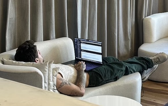 L'une des dernières photos de Liam Payne vivant, le 16 octobre, vers 16h30.