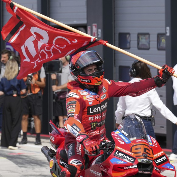 Marc Marquez a parfaitement rebondi après sa chute lors du sprint samedi.