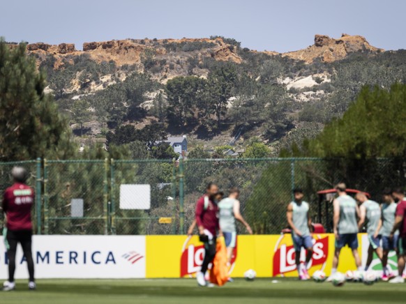 L'entraînement de l'équipe de Suisse n'a pas été perturbé par le feu.