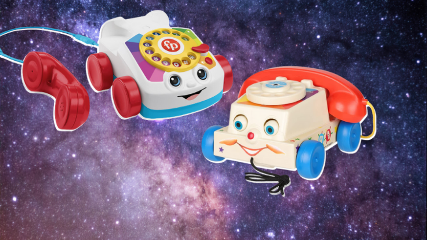 Le téléphone Fisher-Price, si chou, peu importe la version.