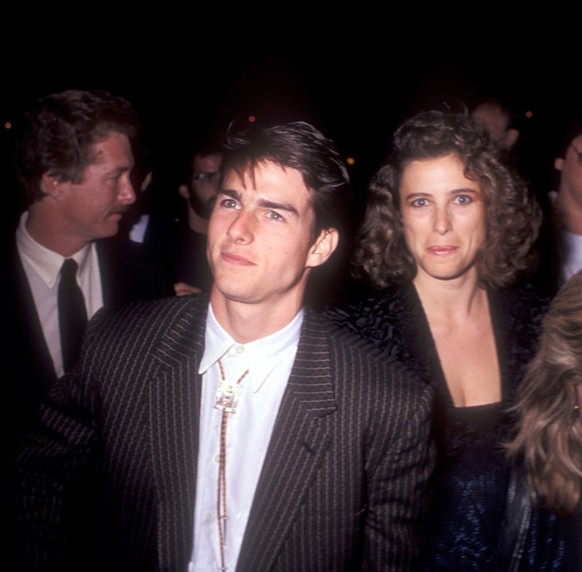 Tom Cruise &amp; Mimi Rogers during "The Color of Money" Los Angeles Premiere - October 14, 1986 in Los Angeles, California, United States. (Photo by Barry King/WireImage)