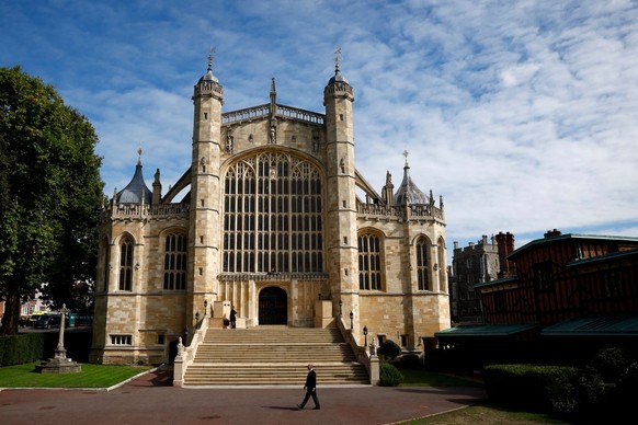 WINDSOR, ENGLAND - SEPTEMBER 19: A general view at St. George&#039;s Chapel on September 19, 2022 in Windsor, England. The committal service at St George&#039;s Chapel, Windsor Castle, took place foll ...