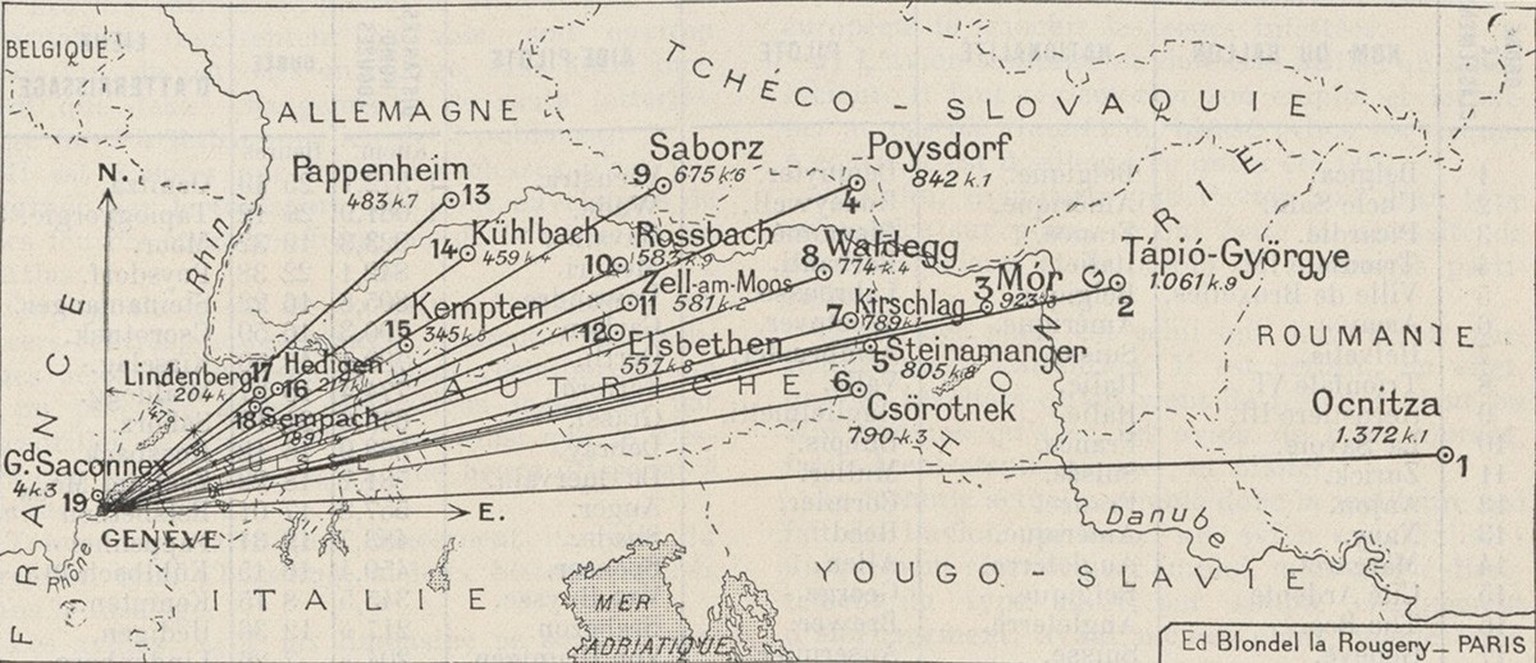 C&#039;est la distance parcourue par les ballons au départ de Genève.
https://commons.wikimedia.org/wiki/File:1922_gorgon_bennett_trasy.jpg