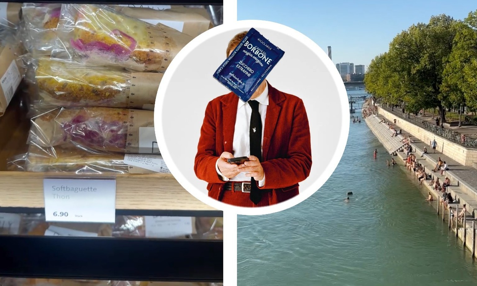 Le célèbre critique culinaire François Simon est de passage en Suisse, où il a testé les sandwichs de la Migros et une baignade dans le Rhin.