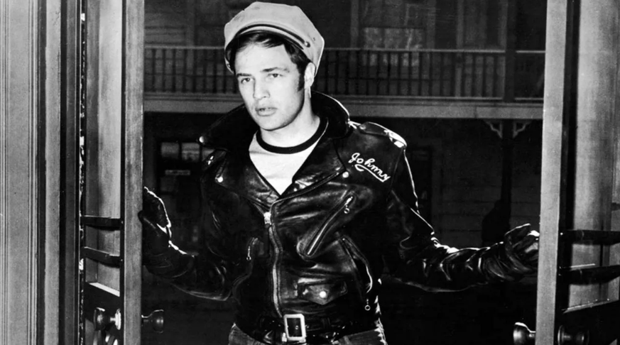 Marlon Brando, légendaire, dans &quot;L&#039;Equipée sauvage&quot;.