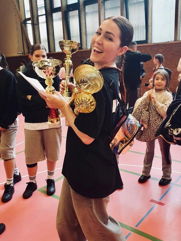 Alexia Granoli est une prof très fière de ses élèves.