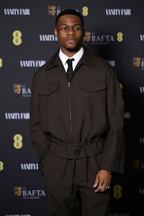 LONDON, ENGLAND - JANUARY 31: Stephen Odubola attends the Vanity Fair EE BAFTA Rising Star Party at Pavyllon London on January 31, 2024 in London, England. (Photo by Gareth Cattermole/Getty Images)