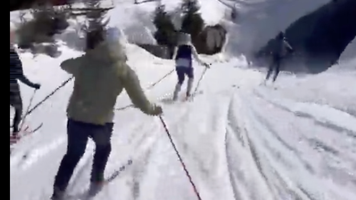 Marco Odermatt skadet nesten kneet mens han gikk på langrenn