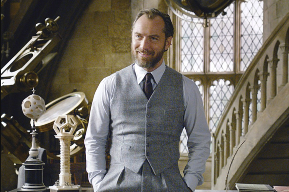 Un jeune Albus sous les traits de Jude Law.
