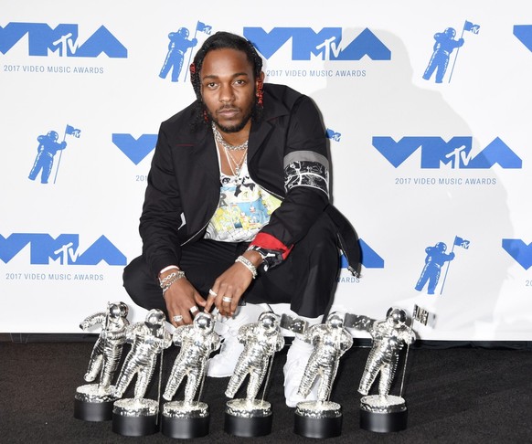 Kendrick Lamar lors des Video Music Awards 2017 le 27 août 2017 à Los Angeles.