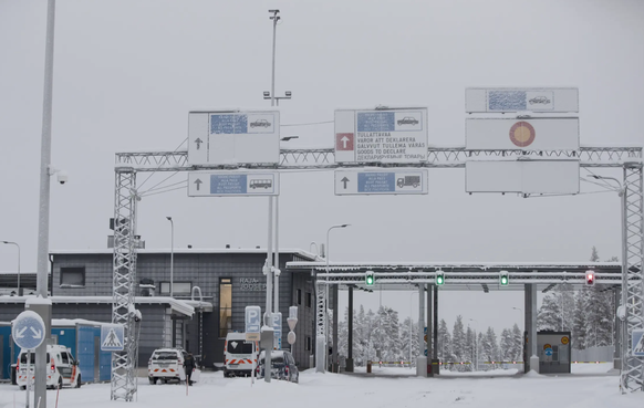 Frontière Finlande Russie en Laponie