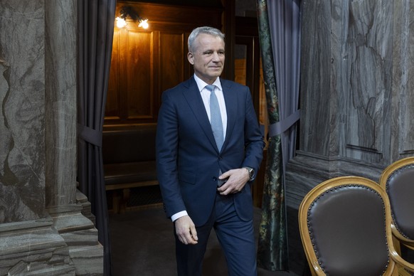 Bundesrat Beat Jans erscheint im Staenderat an der Fruehjahrssession der Eidgenoessischen Raete, am Montag, 16. Maerz 2026, in Bern. (KEYSTONE/Peter Schneider)